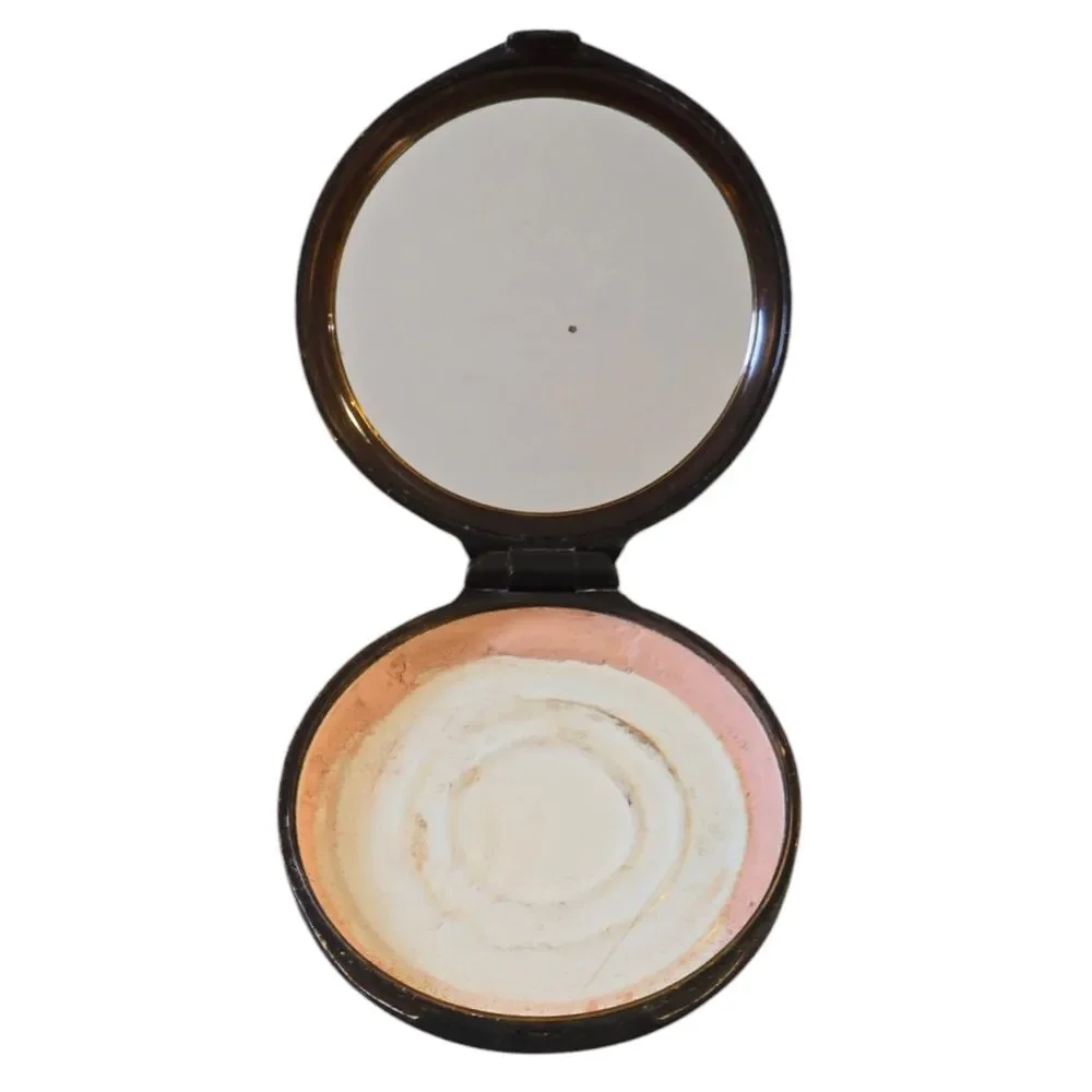 Revlon Love Pat Pressed Powder Compact Vintage‎ 1960s Mirror Dark Rachel Makeup